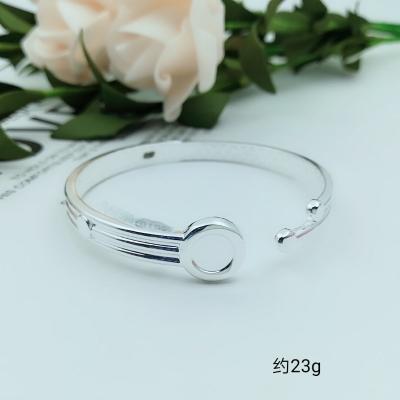 China silver two big metal bracelets designs for girls women for sale