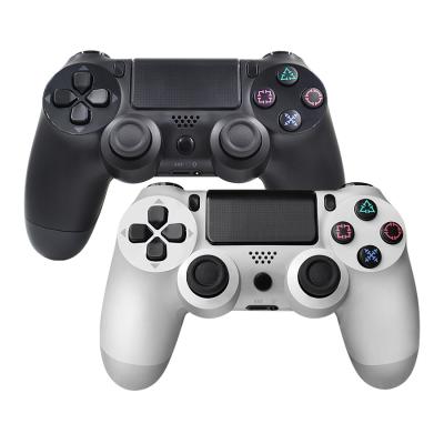 China Bluetooth Wireless Joystick for PS4 Controller Gamepad Double Shock for Playstation 4 Black and White Color for sale