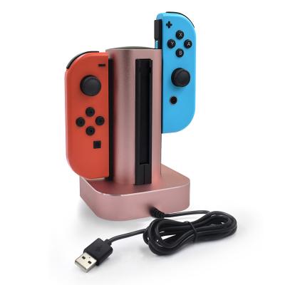 China Hot sell Cheap 4 in 1 Charging stand dock for Nitnendo Switch Joy-Cons with CE RoHS for sale