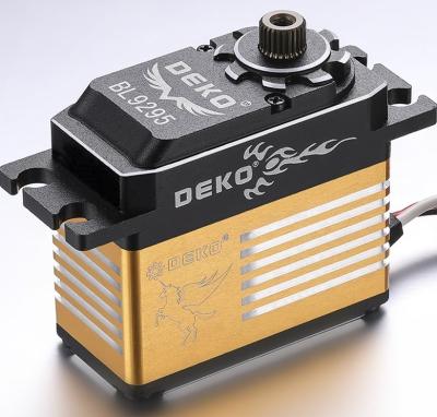 China DEKO SERVO BL9295 Full CNC Aluminium Case Digital Brushless motor Hi-end Servo Stall Torque 22kg For 600-800#Heli cyclic for sale