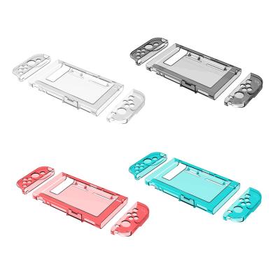 China Hot New Crystal Clear Full-Body Protector Case for Nintendo Switch Blue Red Black White color for sale