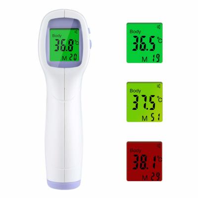 China Stock Instant Reading Accurate Adult Baby Ear Forehead Thermometer Digital LCD Body Non-contact IR Infrared Thermometer for sale