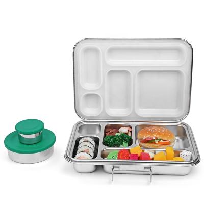 China 304 Stainless Steel Aohea Amazone Hot Free Colorful Lunch Box Leakproof Bento Lunch Box Children Freshness Preservation BPA For Kids for sale