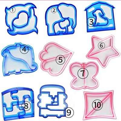 China Sustainable Wholesale DIY Crust Cookie Bread Cutter Food Molding Set Sandwich Cutters For Kids for sale