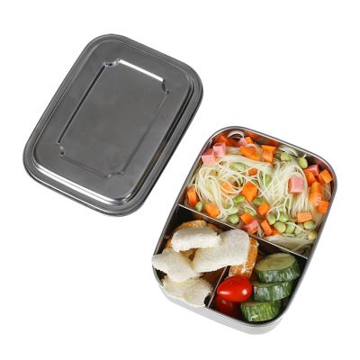 China Sustainable Eco - Friendly Stainless Steel Lunch Box Bento Lunch Box For Kids SS Lunch Box for sale