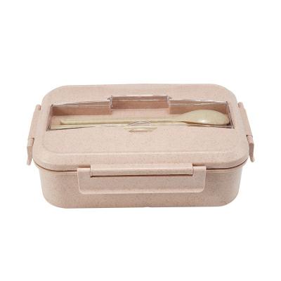 China Aohea Dishwasher Safe and Microwave Meal Prep Food Container Bento Lunch Box Professional Sustainable Biodegradable Biodegradable Bamboo Fiber for sale