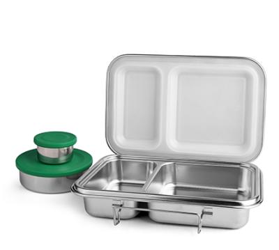 China Wholesale Freshness Storage Lunch Box 2 Compartments 304 Stainless Steel Steel Bento Box With Food Container Lunch Box for sale