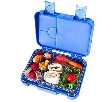 China 2 Compartment Sustainable Plastic Lunch Box With Cutlery Bento Box PP Reusable Plastic Lunch Box for sale