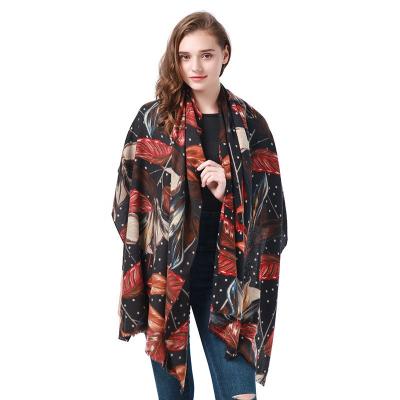 China Colorful Wool Scarves Cashmere Feel Scarf Scarves Luxury Brand Cashmere for sale