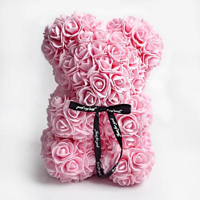 China Pp Rose Bear Gold Rose Bear handmade Rose Bears 25 cm for sale