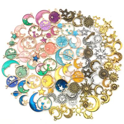 China DIY Romantic Charms Alloy Pendant Earring Necklace Bracelets Earth Moon Cosplay DIY Charms Alloy Accessories for sale