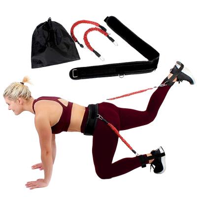 China Increase Strength Fitness Booty Butt Band Resistance Basketball Elastic Rope For Jump Training Workout Leg Bouncing Trainer for sale