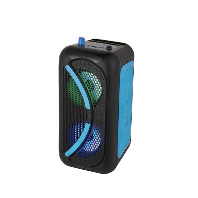 China Wireless 4 Inch BT Dual Smart Speaker, Dual 4 Inch Blue Tooth Hot OEM Speaker, BT Light Trolley Speaker Karaoke for sale