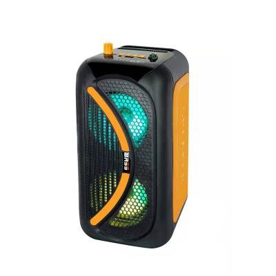 China Subwoofer Wireless Audio Outdoor Speakers Box Karaoke Microphone LED Light With Combo Loudspeaker Woofer Party Speaker for sale