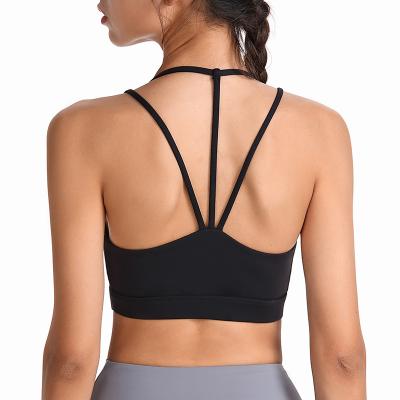 China High Quality Breathable Yoga Apparel Plus Size Fitness Exercise Workout Push Up Sports Bra High Impact Top for sale