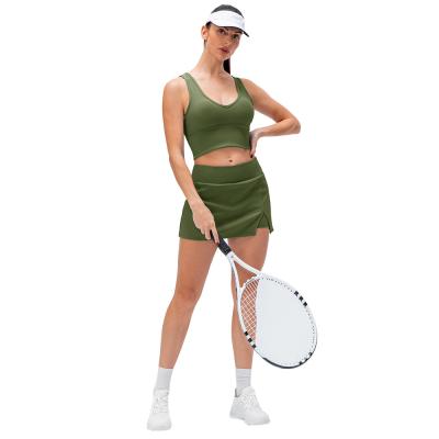 China SKIRTS women sportswear tennis skirts high waist sports yoga fitness golf anti-explosion shorts with pockets for sale