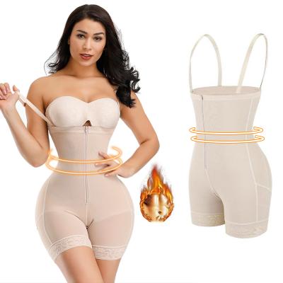 China Fajas Colombianas Post Surgery Shapewear Jumpsuit Tummy Control Waist Trainer Body Shaper Corset Breathable for sale