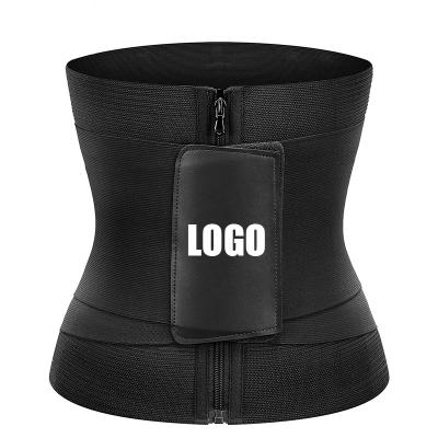 China Wholesale Custom Breathable Bandage Belly Support Trimmer Belt Slimming Women Waist Trainer Corset Shaper for sale