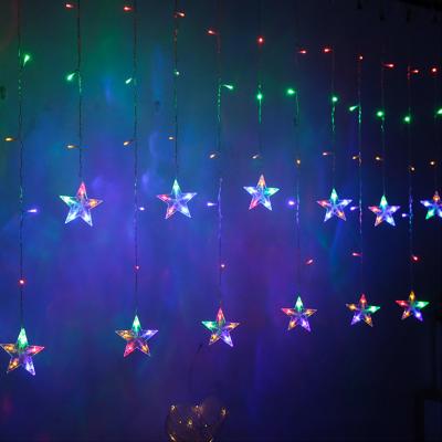 China String Lights 2021 New Factory Direct Remote Control Led Five-pointed Lamp Star Lantern Small Curtain Night Light for sale