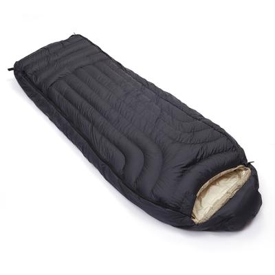 China -40 nylon 400T down sleeping bag bondage sleeping bags for (190+30)*85cm camping for sale