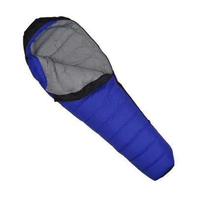 China Outdoor Mummy Winter Waterproof Duck Down Sleeping Bags For Travel Hiking for sale