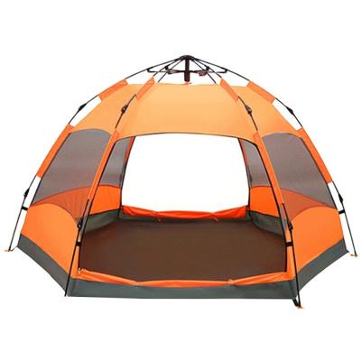 China Camouflage / Field Automatic Double-Layer Game Hydraulic Tent Two Door 3-4 People Hiking Camping Hexagonal Pop Tent for sale