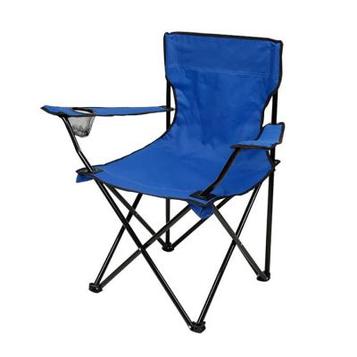 China Wholesale High-back Easy Folding Armrest Folding Beach Camping Chair With Cooler Bag for sale