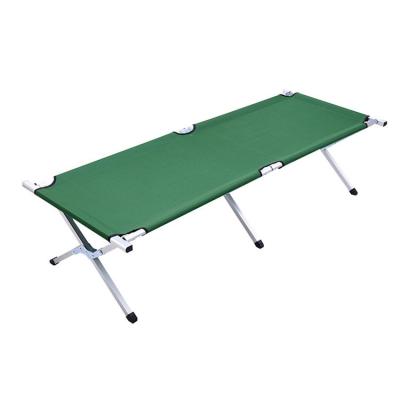 China Metal Steel Frame Sleep Adjustable Foldable Portable Single Military Army Easy Folding Outdoor Camping Bed for sale