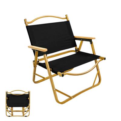 China Modern Leisure Easy Folding Luxury Heavy Duty Outdoor Beach Fishing Solid Wood Portable Foldable Director Camping Frame Chair for sale