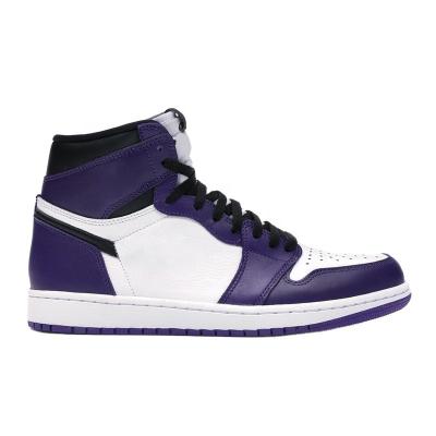 China CUSHIONING 2022 North Carolina Blue Joint Basketball Shoes AJ 1 high quality anti-skid men's retro sneakers for sale