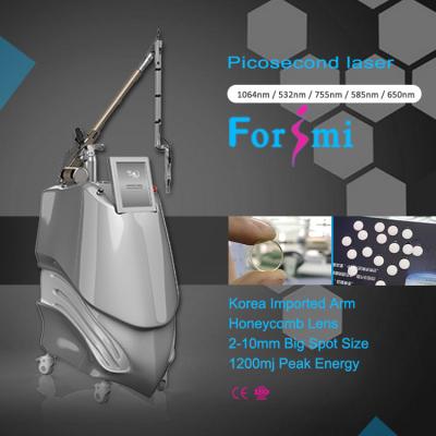 China Best picosure picosecond tattoo removal with 755nm 650nm 585nm 1064nm 532nm multi wavelength for sale