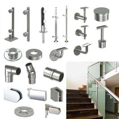 China Industrial DECO Handrails and Balustrades Stainless Steel Railing Design for Stairs Railings Fencing Fixture for sale