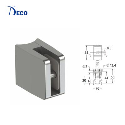 China Industrial Railings And Glass Railings Accessories Fittings Stainless Steel Clamp Clip Bracket Glass Flange for sale