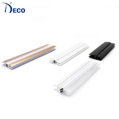 China DECO Modern Custom Frameless Glass Door PVC Shower Screen Door Waterproof Seal Strip for sale