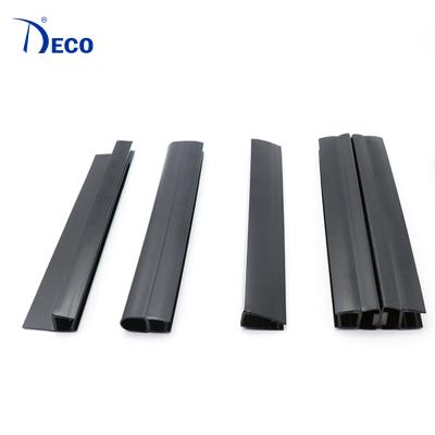 China Modern Bathroom PVC Shower Screen Seal Black Color Shower Seal Waterproof Glass Strip 8-12mm for sale