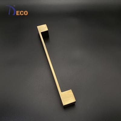 China Gold Modern Zinc Alloy Color Pull Handle Design Stainless Steel Luxury Bathroom Cabinet Handle for sale