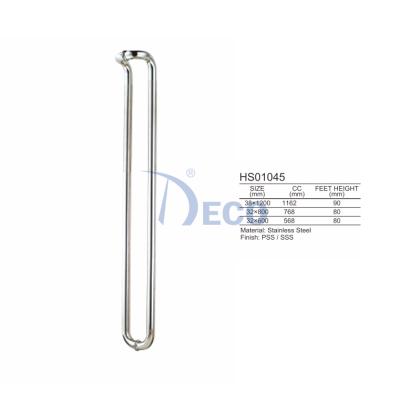 China Modern Custom Design Modern Glass Pull Handle Shower Door Stainless Steel Door Handle Pull for sale