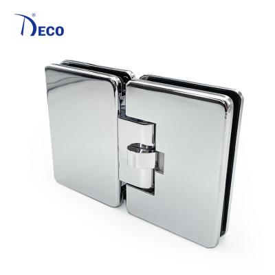 China Modern DECO Factory Bathroom Hardware Glass to Glass 180 Degree Glass Door Hinge for sale