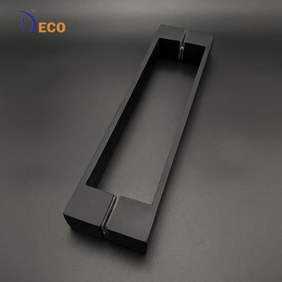 China Modern Custom DECO Stainless Steel H Shape Gold Black Luxury Glass Door Handle Cabinet Handle for sale