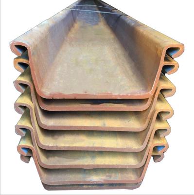 China Chinese building construction supplier steel sheet pile type - 2 steel sheet pile u profile with low price hot rolled steel sheet piles for sale