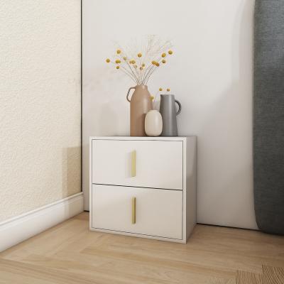 China White Bedside Table Nightstands Bedside Locker Bedroom Table Custom Made High Quality Solid Wood Side And Drawers Bedside Table for sale