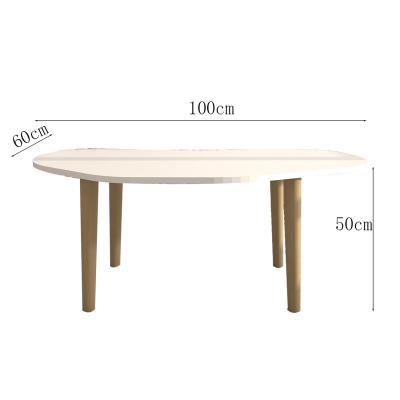 China Modern White Wood Console Table Modern White Color Style Home Furniture Living Leg Solid Wood Coffee Table for sale