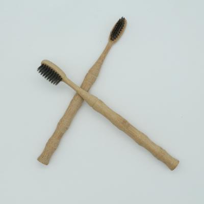 China Eco-Friendly Shape Eco-friendly Bamboo Adult Custom Logo Natural Bamboo Toothbrush for sale