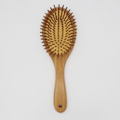 China Fashion Woman Bristle Bamboo Hair Brush Eco-Friendly Anti-static Compact Eco-Friendly for sale