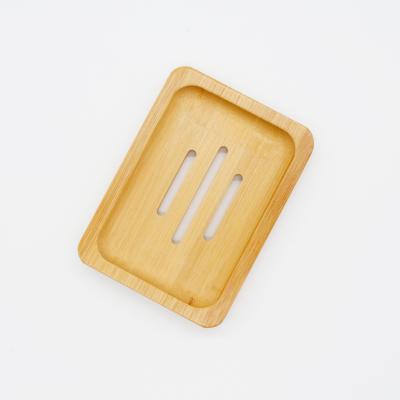 China Wholesale Bamboo Square Soap Box Container Bamboo Soap Dish For Bath for sale