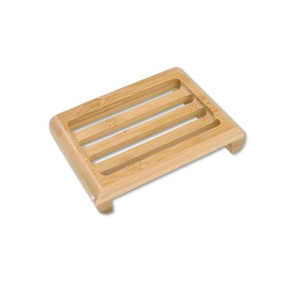 China Eco-Friendly Arched Bamboo Soap Box Tray Bamboo Soap Dish Container for sale