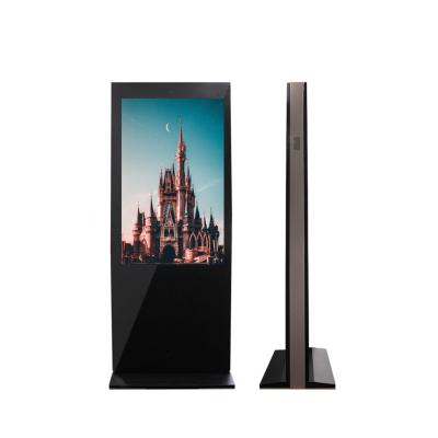 China 65 Inch Outdoor Outdoor 4K Led Kiosk Touch Screen Digital Signage Win 8G+500G Option IPS Capacitive Android Advertising Screen IP65 for sale