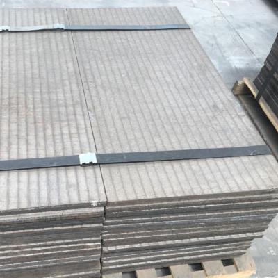 China Castodur Diamond Plates Highly Alloyed Wear Resistant Bi-Metallic Complex Carbide Overlay Clad Wear Steel Plate for sale