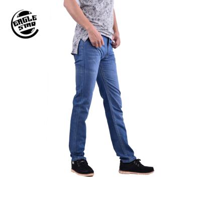 China Fade Proof Hot Selling Slim Dark Blue Color Effect Men's Latest Design Wholesale Denim Mustache Jeans for sale