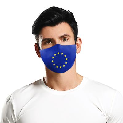 China Custom Mouth FaceMask Washable Public/Health Care Logo Unisex Men Women Cool Anti-Dust Polyester for sale